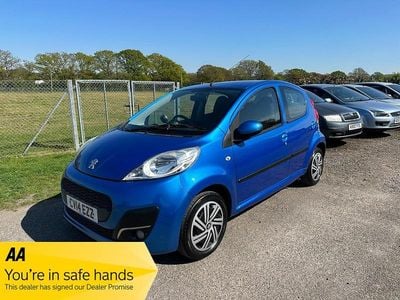 Begagnad Peugeot 107 Active 68 HK (50 kW) 2014 Blå Halvkombi