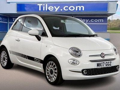 White Used 2017 Fiat 500 Lounge Hatchback | £6,490 (Fair price)