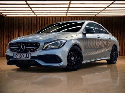 Used Mercedes CLA220 AMG line 177 HP (130 kW) 2018 Silver Sedan