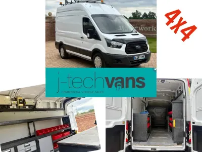 Used Ford Transit 170 HP (125 kW) 2017 White Van