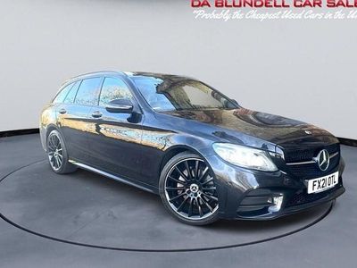 Black Used 2021 Mercedes C220 AMG Line Premium Estate | £17,450 (Fair price)