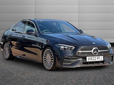 Begagnad Mercedes C220 AMG Line Premium 200 HK (147 kW) 2022 Svart Sedan