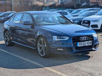Used Audi A4 Black Edition 177 HP (130 kW) 2014 Blue Sedan