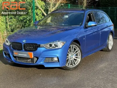 Used BMW 320 M Sport 184 HP (135 kW) 2015 Blue Estate