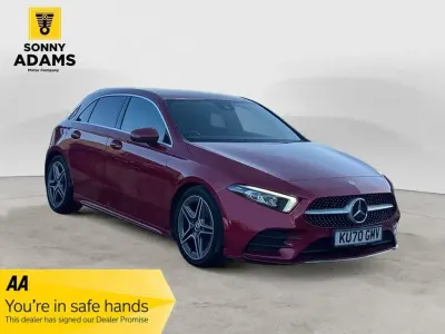 Second-hand Mercedes A200 Executive 163 CP (119 kW) 2020 Roșu Hatchback