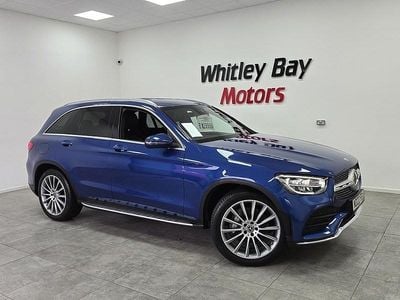 Blue Used 2022 Mercedes GLC300 AMG Line Premium Estate | £29,990 (Good price)