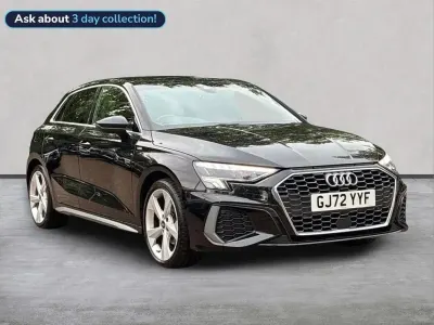 Used Audi A3 S-Line 150 HP (110 kW) 2022 Black Sedan