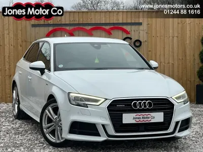 Used Audi A3 Sportback S-Line 190 HP (139 kW) 2017 White Hatchback