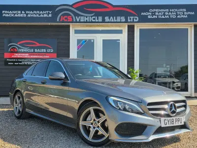 Used Mercedes C200 AMG line 2018 Grey Sedan