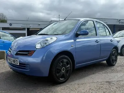Begagnad Nissan Micra SE 80 HK (58 kW) 2003 Blå Halvkombi