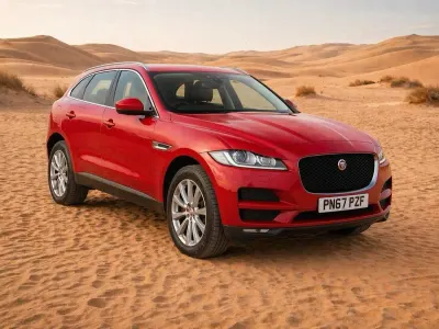 Usado Jaguar F-Pace Portfolio 180 HP (132 kW) 2017 Vermelho SUV