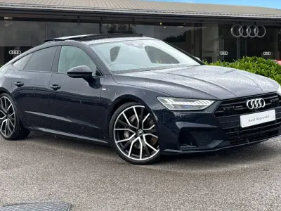 Used Audi A7 Advanced 340 HP (250 kW) 2021 Blue Sedan
