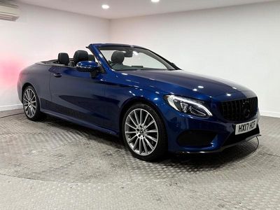 Used Mercedes C250 AMG Line Premium Plus 2017 Blue Cabriolet