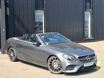 Used Mercedes E300 AMG line 245 HP (180 kW) 2020 Grey Cabriolet