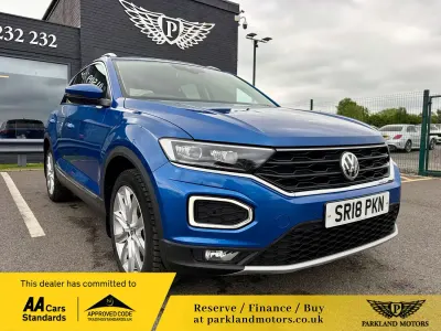 Used VW T-Roc SEL 150 HP (110 kW) 2018 Blue SUV