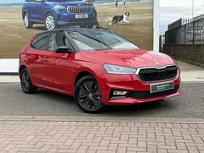Used Skoda Fabia Design Edition 94 HP (69 kW) 2025 Velvet red metallic black magic pearl effect Hatchback