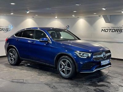 Blue Used 2020 Mercedes GLC220 AMG line Coupe | £28,950 (Expensive)