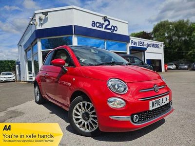 Red Used 2018 Fiat 500 Lounge Hatchback | £5,598 (Fair price)