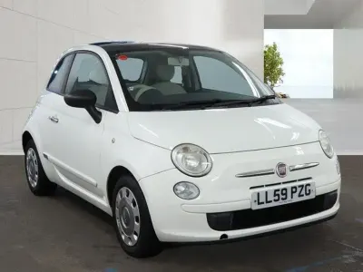 Used Fiat 500 Pop 69 HP (50 kW) 2009 White Cabriolet