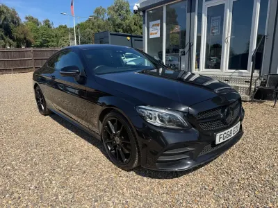 Used Mercedes C300 AMG Line Premium 258 HP (189 kW) 2018 Black Coupe
