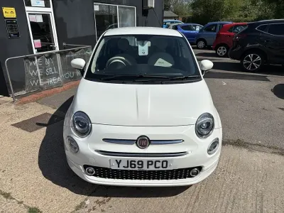 Used Fiat 500 Lounge 69 HP (50 kW) 2019 Bossa nova white Hatchback