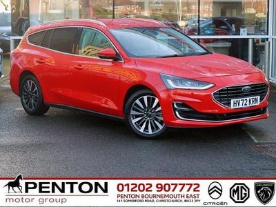 Red Used 2022 Ford Focus Titanium Estate | £17,490 (Fair price)