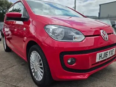 Used VW up! high up! 75 HP (55 kW) 2016 Red Hatchback