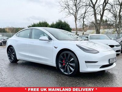 Used Tesla Model 3 Performance 330 kW (449 HP) 2020 White Sedan