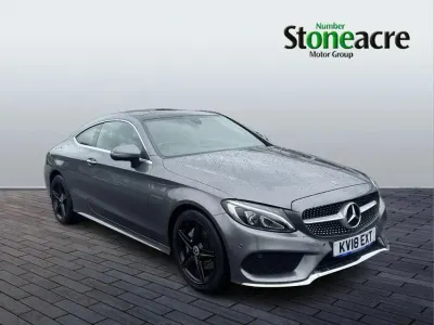 Used Mercedes C200 AMG Line Premium 184 HP (135 kW) 2018 Grey Coupe