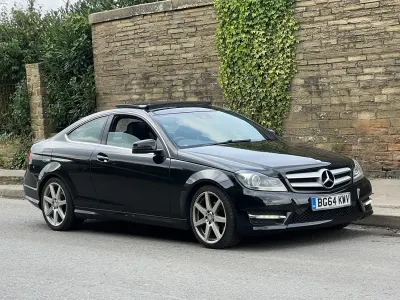 Begagnad Mercedes C220 Sport Edition 2014 Svart Sportkupé