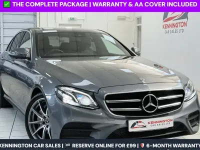 Used Mercedes E220 AMG line 194 HP (142 kW) 2020 Grey Sedan