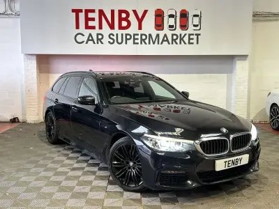 Usado BMW 520 M Sport 190 CV (139 kW) 2019 Negro Familiar