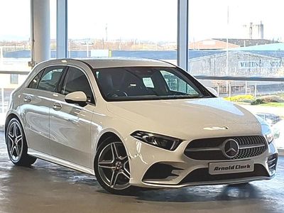 Used Mercedes A180 AMG Line Premium 116 HP (85 kW) 2019 White Hatchback