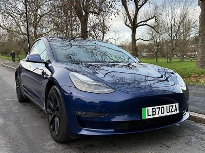 Used Tesla Model 3 Long Range AWD 77 kW (106 HP) 2020 Blue Sedan