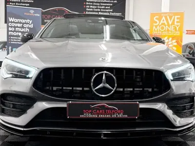 Begagnad Mercedes CLA220 AMG Line Premium Plus 190 HK (139 kW) 2019 Grå Sedan