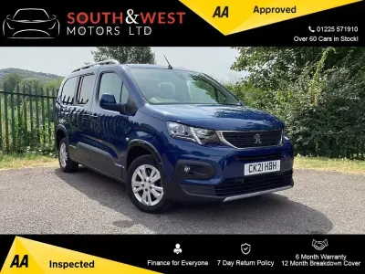 Used Peugeot Rifter Allure Premium 100 HP (73 kW) 2021 Blue MPV