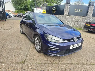 Used VW Golf VII R-line 150 HP (110 kW) 2018 Blue Hatchback