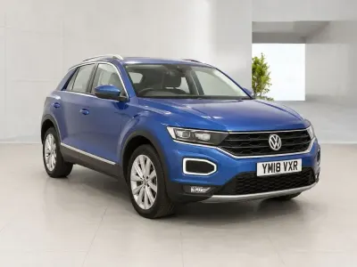 Used VW T-Roc SEL 150 HP (110 kW) 2018 Blue SUV