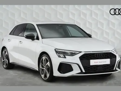 Used Audi A3 Black Edition 150 HP (110 kW) 2023 White Sedan