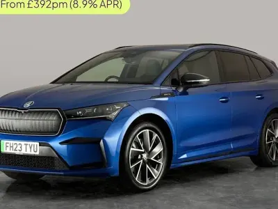 Used Skoda Enyaq iV SportLine 194 kW (265 HP) 2023 Blue SUV