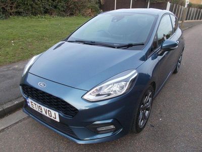 Used Ford Fiesta ST-Line 125 HP (91 kW) 2019 Blue Hatchback