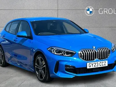 Used BMW 118 M Sport 134 HP (98 kW) 2023 Blue Hatchback