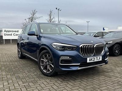 Blue Used 2021 BMW X5 xLine SUV | £34,661 (A bit pricey)
