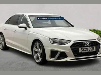Used Audi A4 S-Line 150 HP (110 kW) 2021 White Sedan