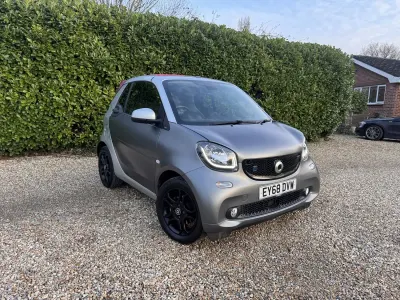 Used Smart ForTwo Electric Drive Prime 17 kW (24 HP) 2019 Silver Cabriolet