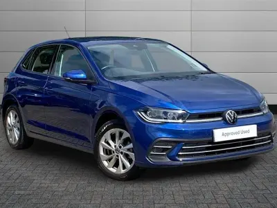 Used VW Polo Style 95 HP (69 kW) 2023 Blue Hatchback