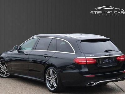 Used Mercedes E220 AMG line 194 HP (142 kW) 2017 Black Estate