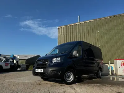 Used Ford Transit 170 HP (125 kW) 2022 Blue Van