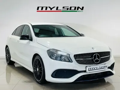 Used Mercedes A200 AMG line 136 HP (100 kW) 2016 White Hatchback