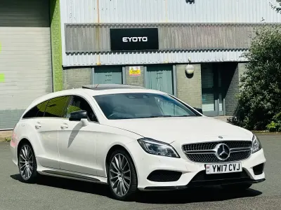Used Mercedes CLS220 Shooting Brake AMG line 2017 White Estate
